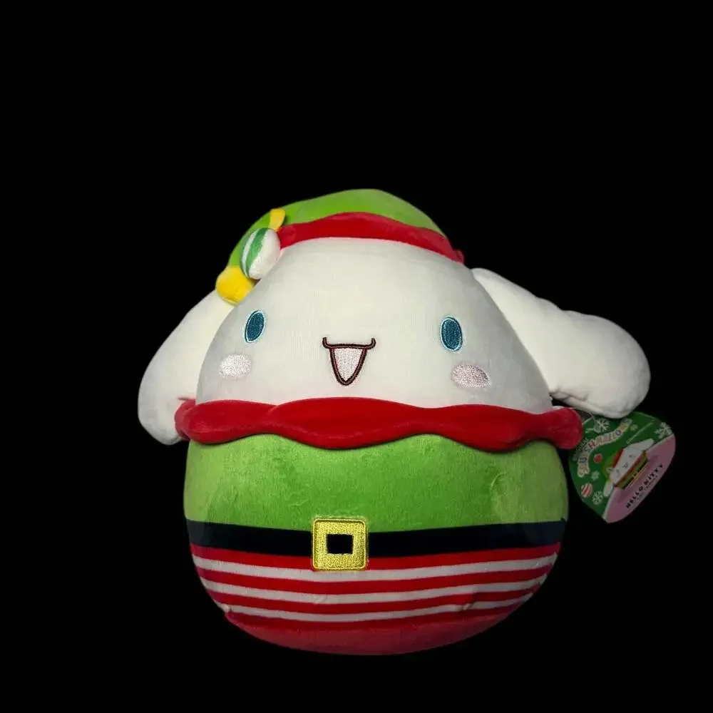 Squishmallows Hello Kitty and Friends 8-Inch Cinnamoroll Elf Christmas Plush